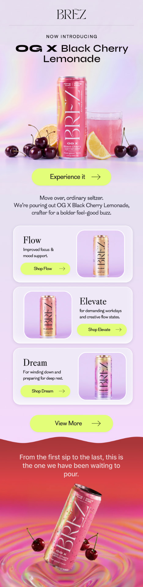 BREZ product launch email